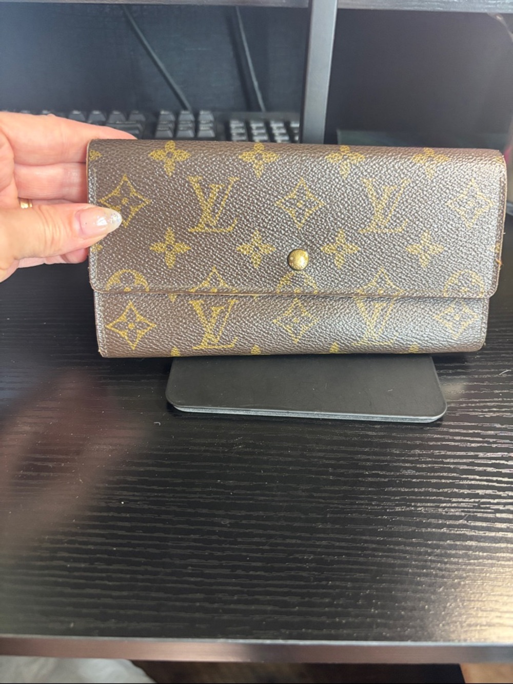 Louis Vuitton Monogram Canvas Wallet in Brown and Gold - Picture 16 of 17